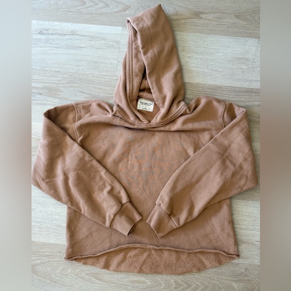 Abercrombie Tan Hoodie Sweatshirt XS - Picture 1 of 3